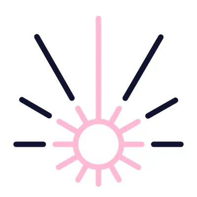 Laser light icon